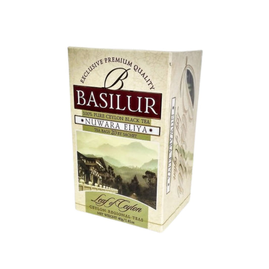 BASILURBLATT BLATT VON CEYLON – TEEBEUTEL – ULBT – FOLIE ENV – NUWARA ELIYA – 2g X 20 EN X 12 (40g)