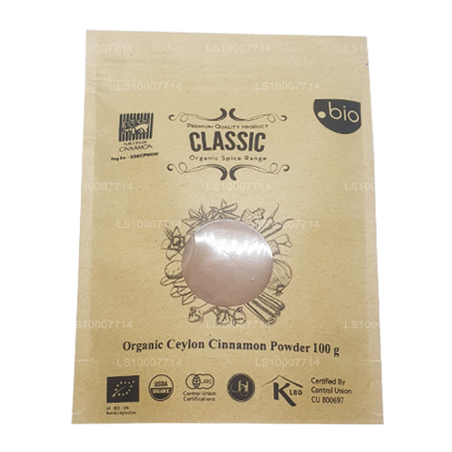 Lakpura Bio-Ceylon Echtes Zimtpulver, Packung