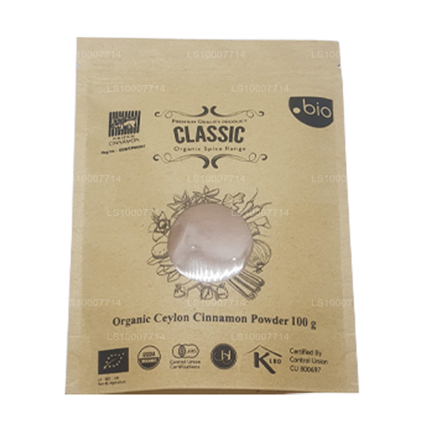 Lakpura Bio-Ceylon Echtes Zimtpulver, Packung