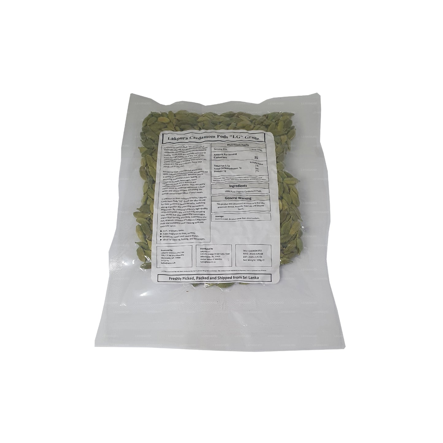 Lakpura Kardamomkapseln (100 g)