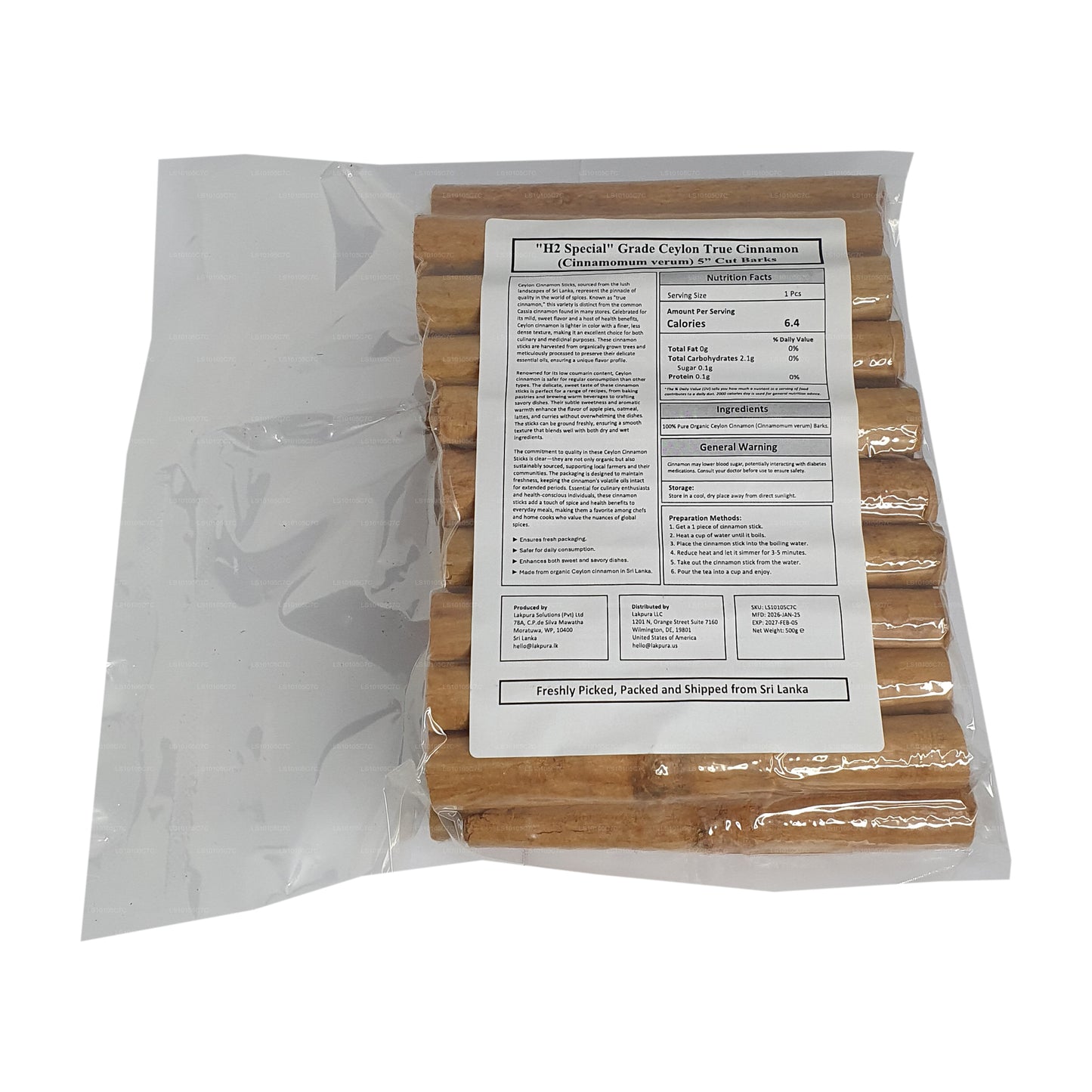 Lakpura Echtes Zimtrinden-Set aus Ceylon, „H2 Special“ -Qualität