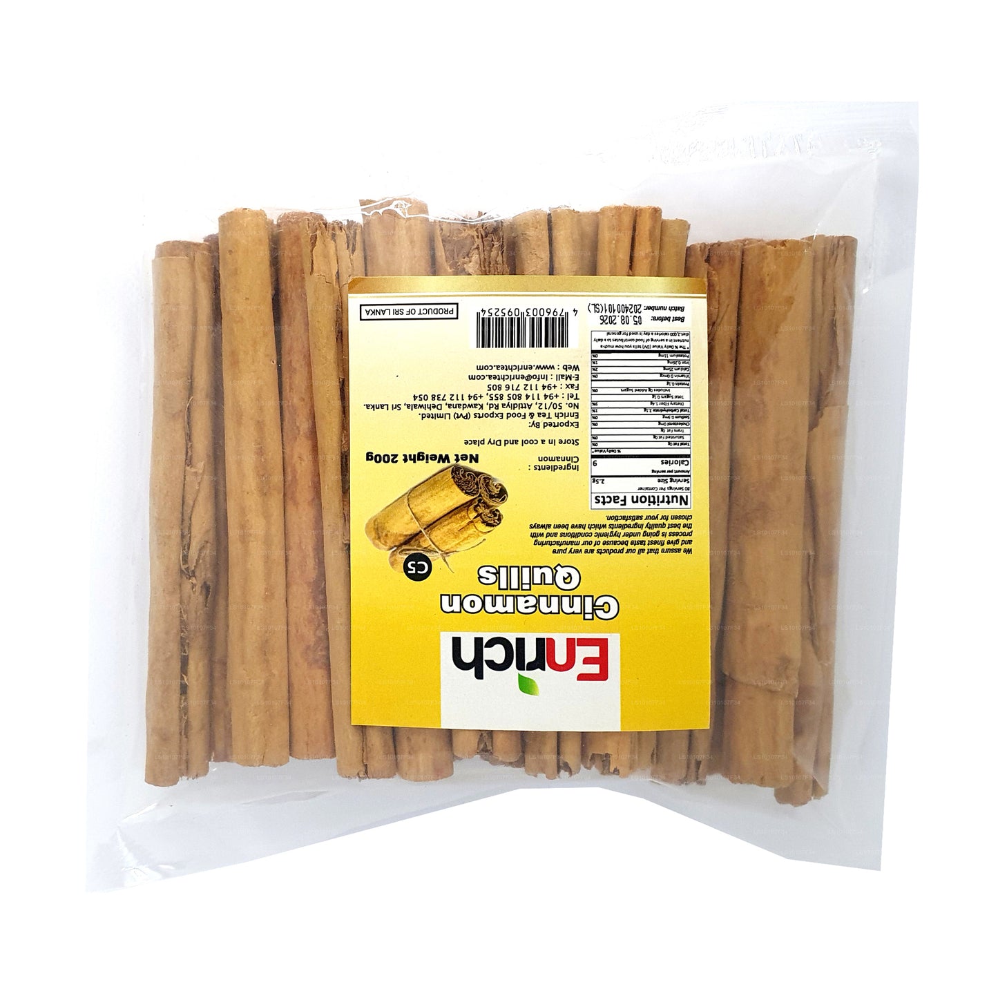 Enrich 5" Cut (C5-Klasse) Zimtstangen (200 g)