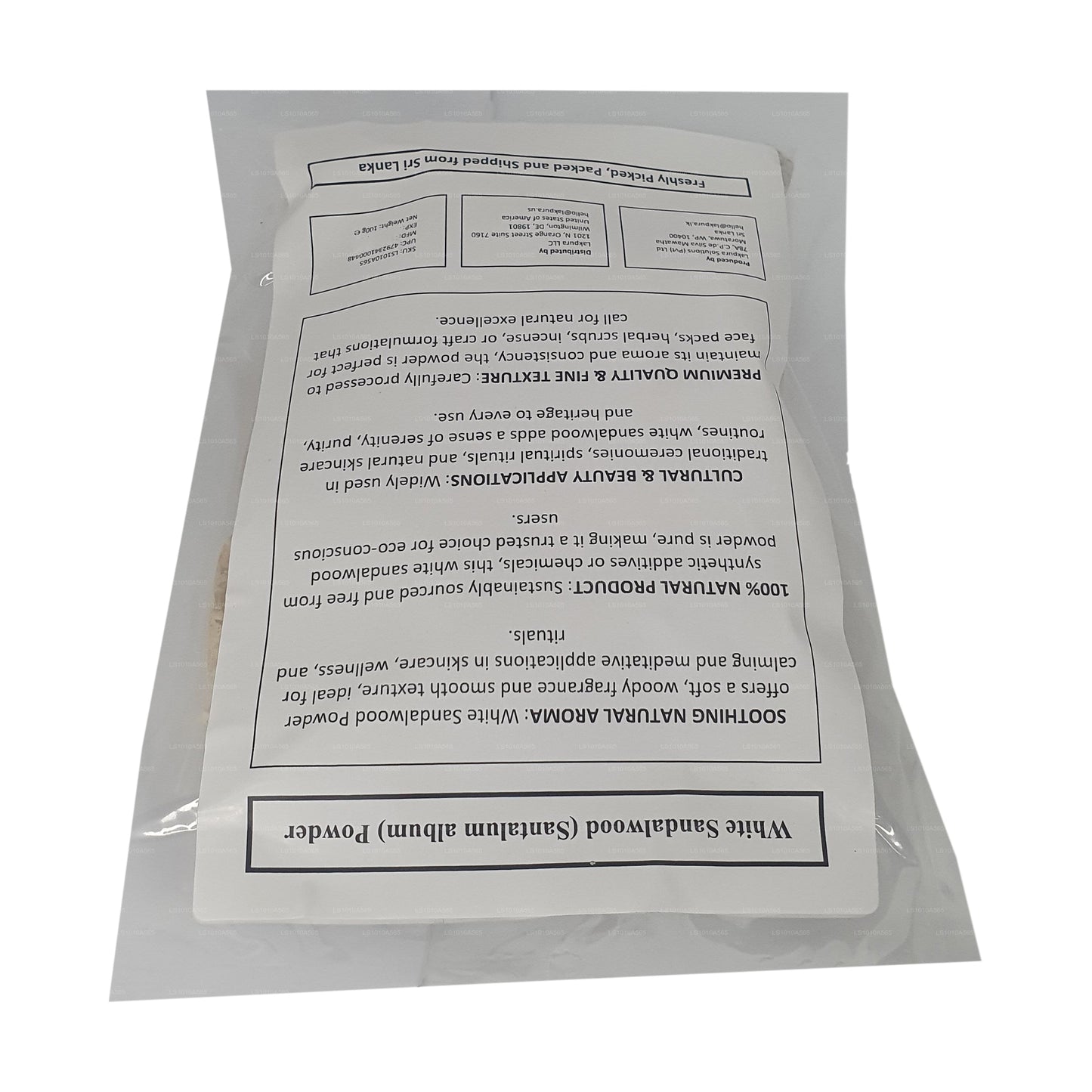 Lakpura Weißes Sandelholz-Pulver (100 g)