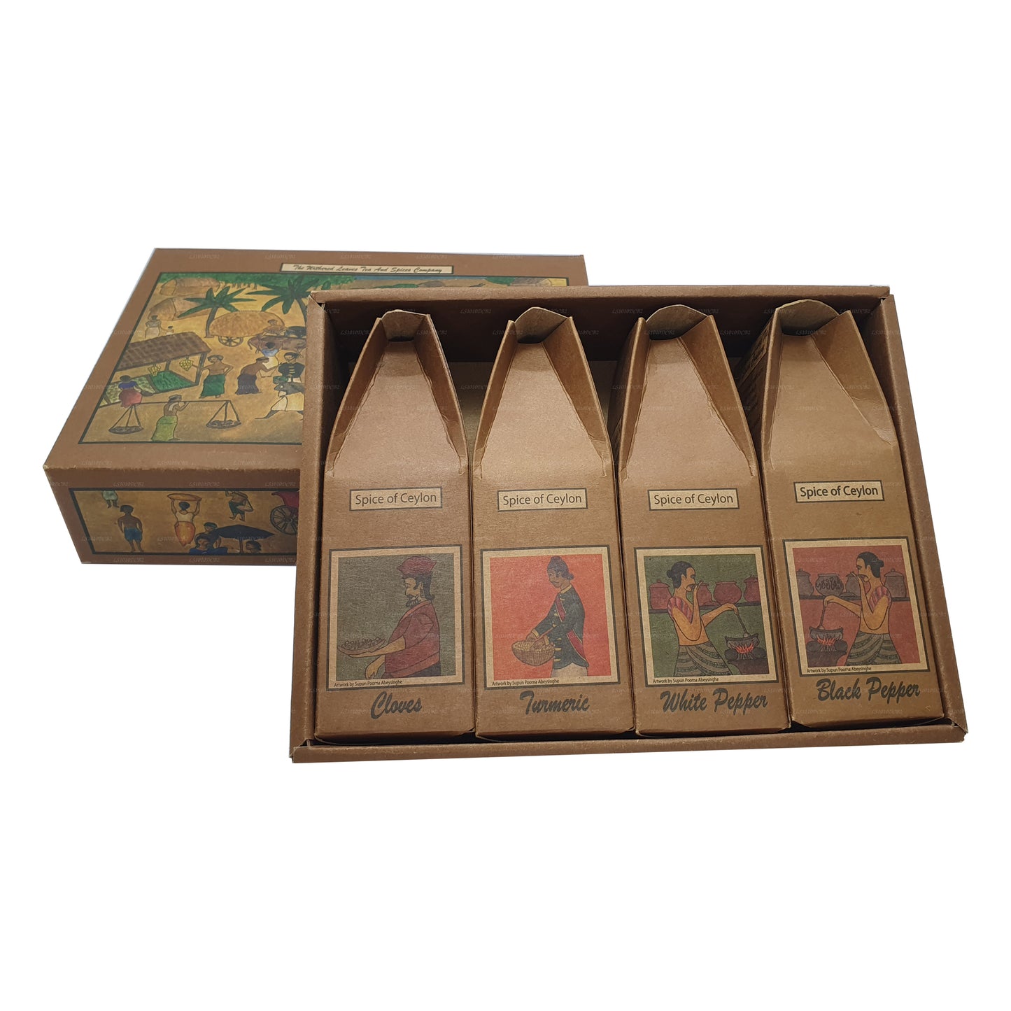 Lakpura® Hochwertige Geschenkpackung mit Ceylon-Gewürzen