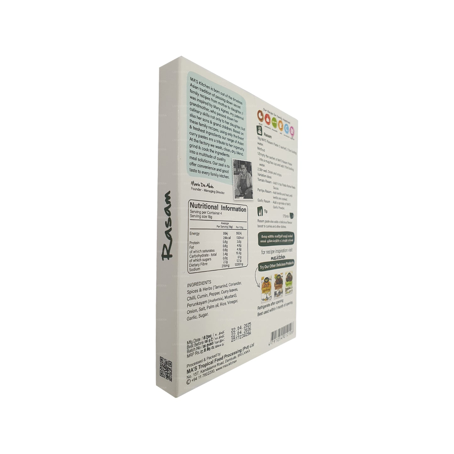 MA's Kitchen Rasampaste (72g)