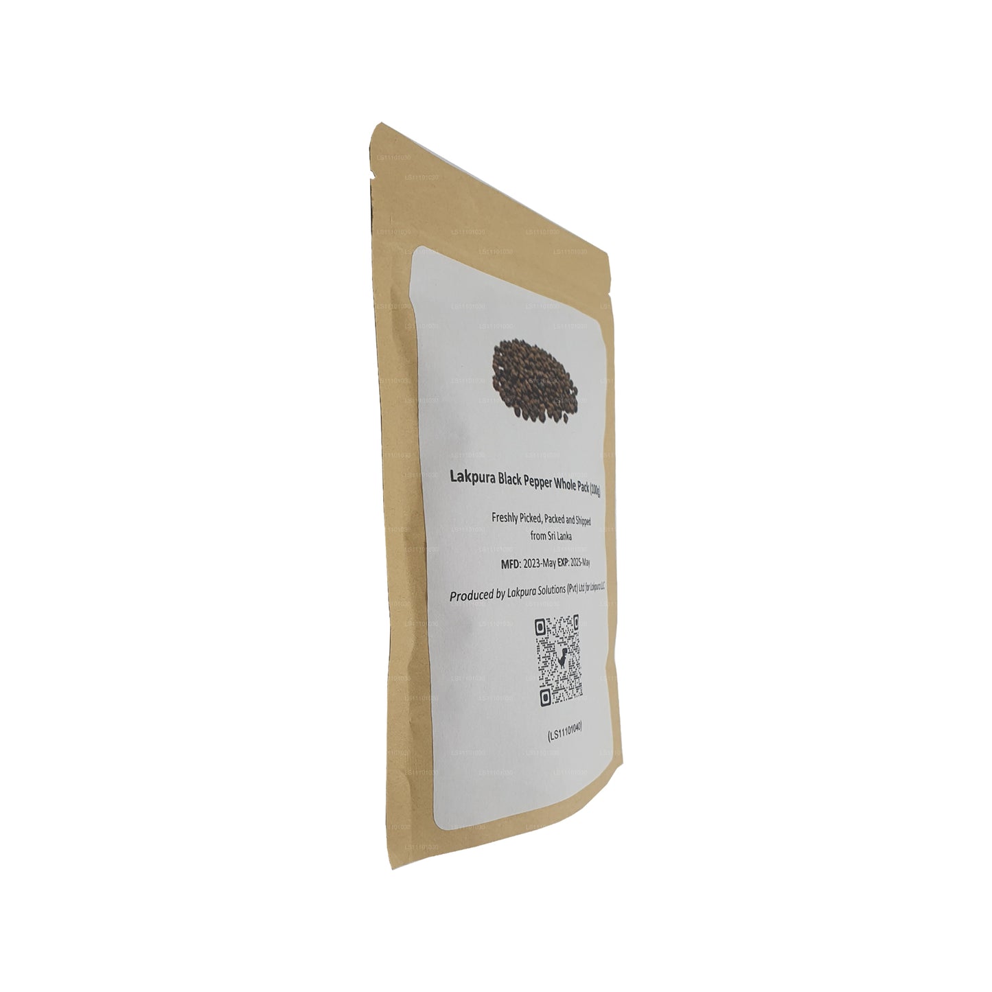 Lakpura Schwarzer Pfeffer, ganze Packung