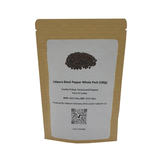 Lakpura Schwarzer Pfeffer, ganze Packung