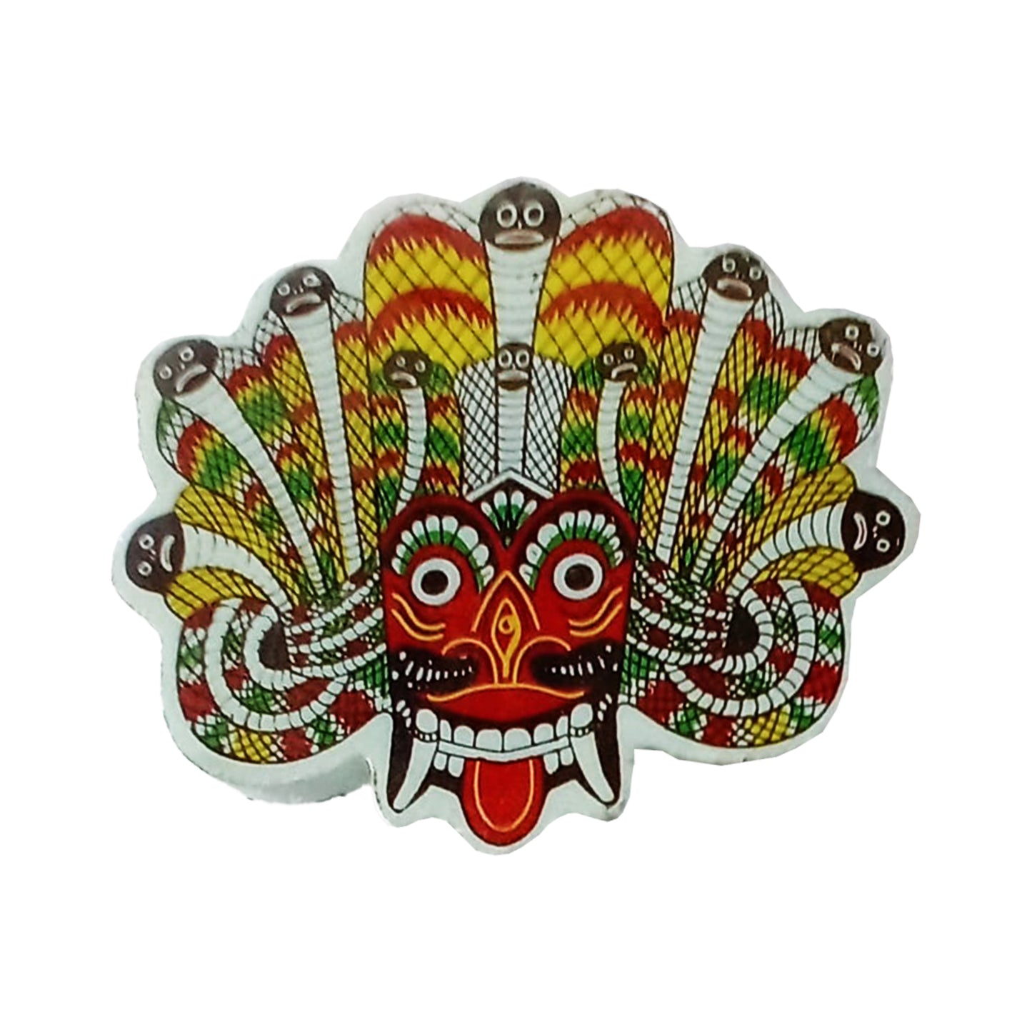 Lakpura® Rathnakuta Raksha Maske Kühlschrankmagnet