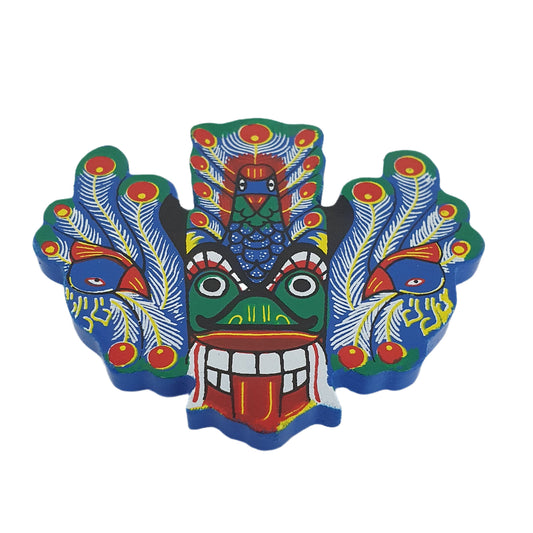 Lakpura® Mayura Raksha Maske Kühlschrankmagnet