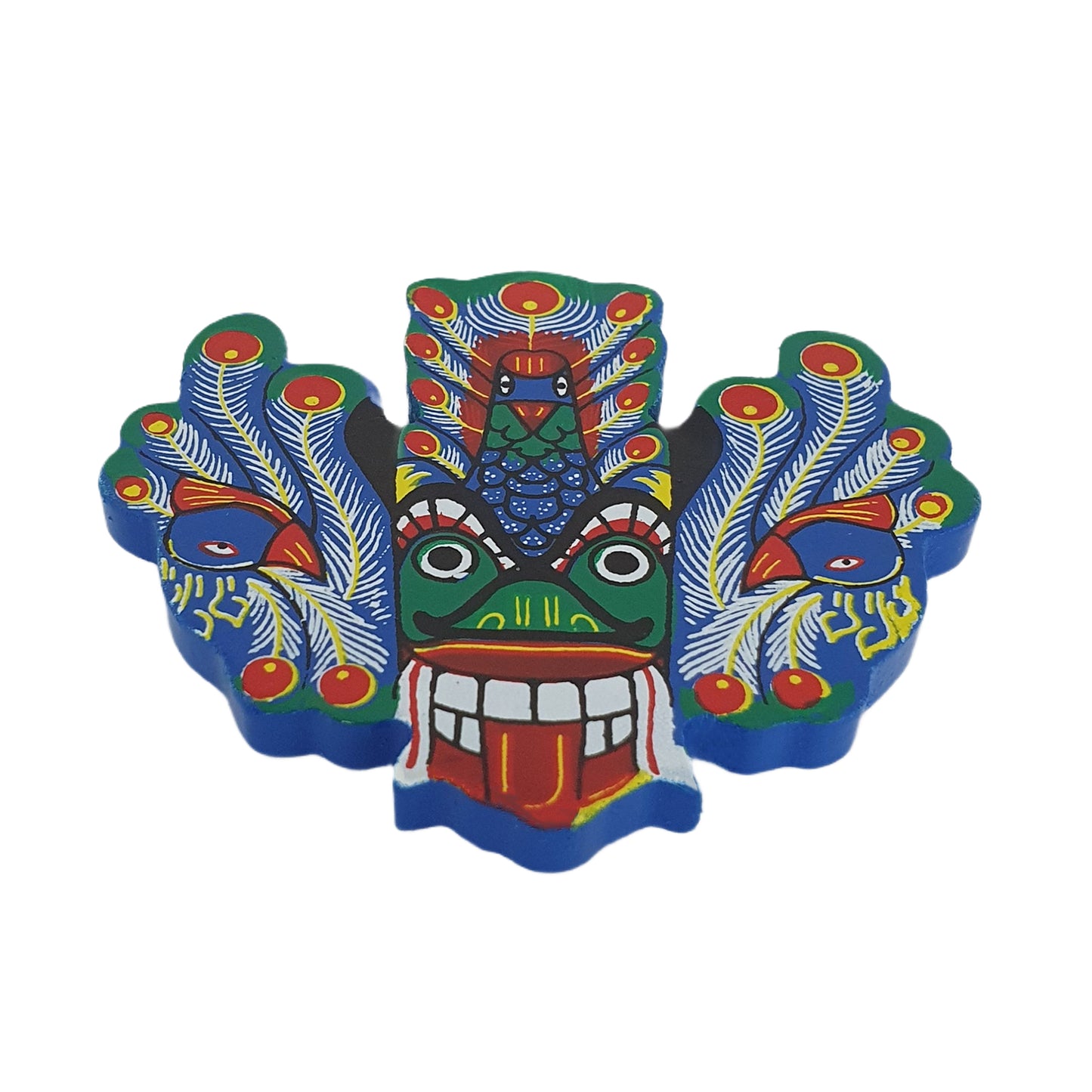 Lakpura® Mayura Raksha Maske Kühlschrankmagnet