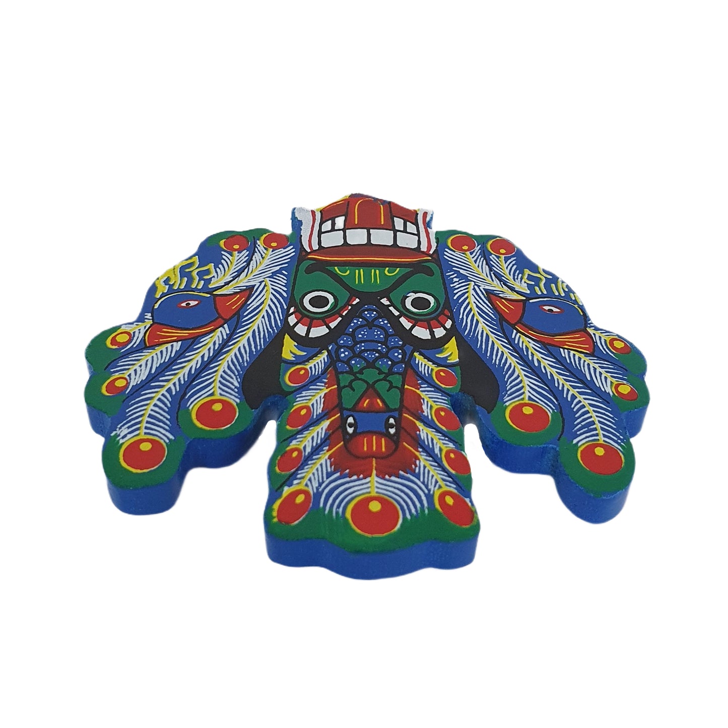 Lakpura® Mayura Raksha Maske Kühlschrankmagnet