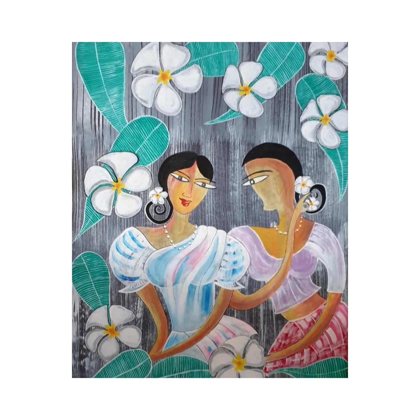 Lakpura® Blumen Unter Blumen Wandkunst