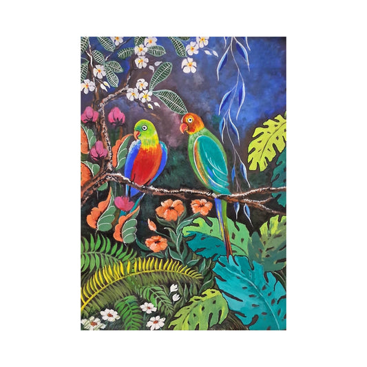 Lakpura® Vögel im Wald Wandkunst