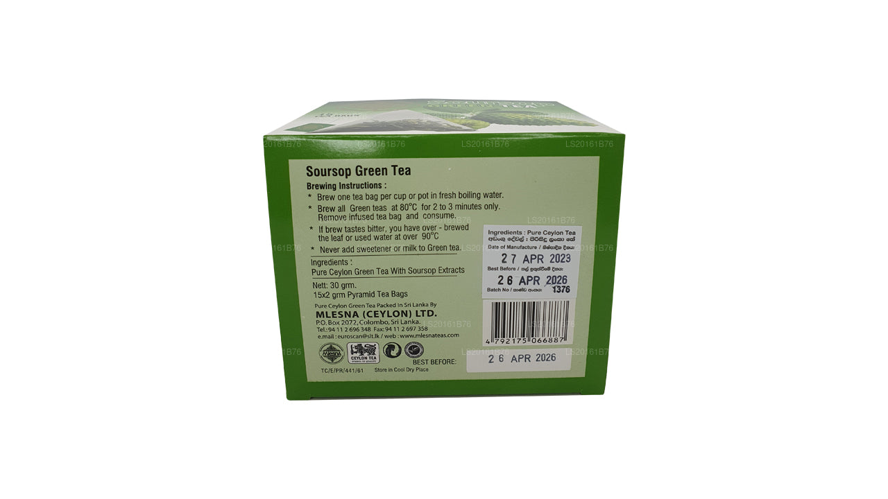Mlesna Soursop Grüntee (30 g) 15 Teebeutel