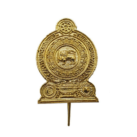 Anstecknadel mit Wappen des srilankischen Staates