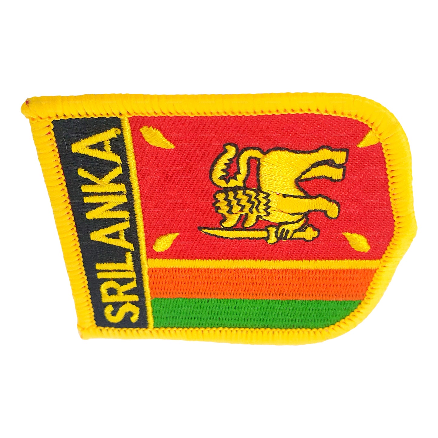 Lakpura Sri Lanka Nationalflagge Stoffabzeichen