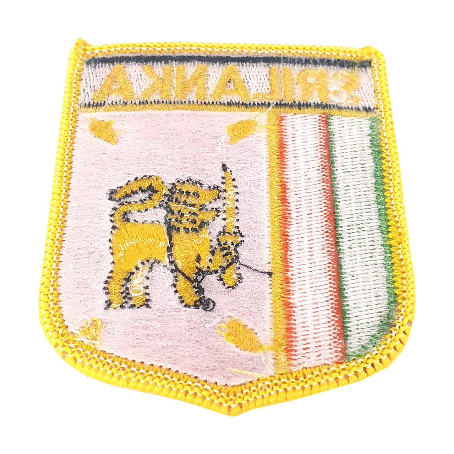 Lakpura Sri Lanka Nationalflagge Stoffabzeichen