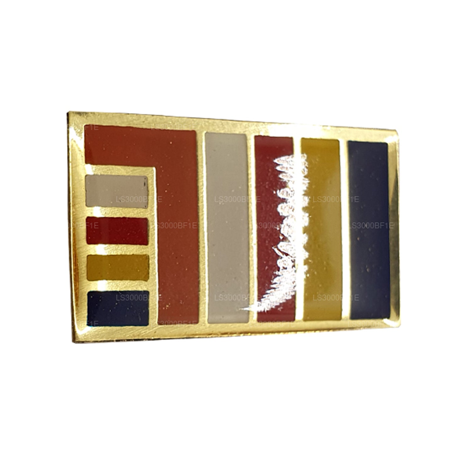 Anstecknadel mit buddhistischer Flagge Sri Lankas