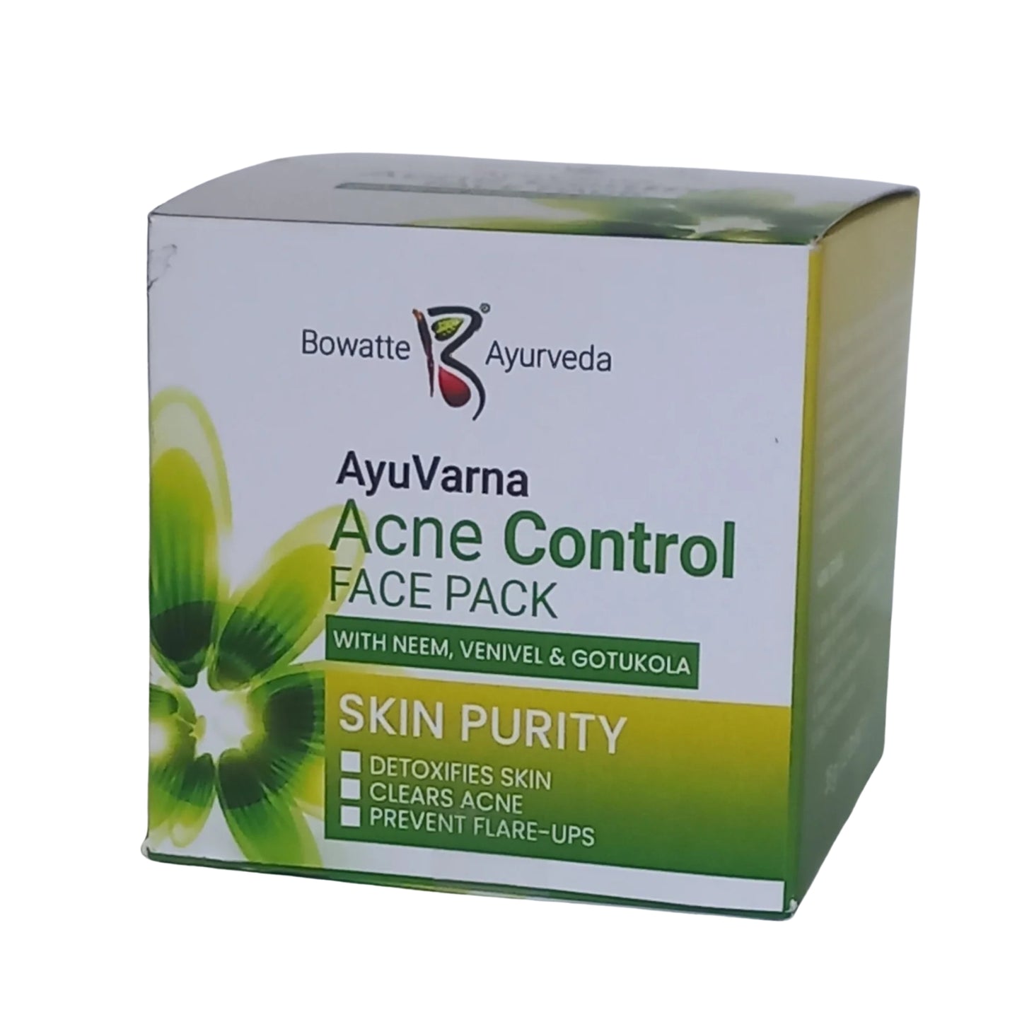 Bowatte Ayu Varna Gesichtsmaske gegen Akne (35 g)