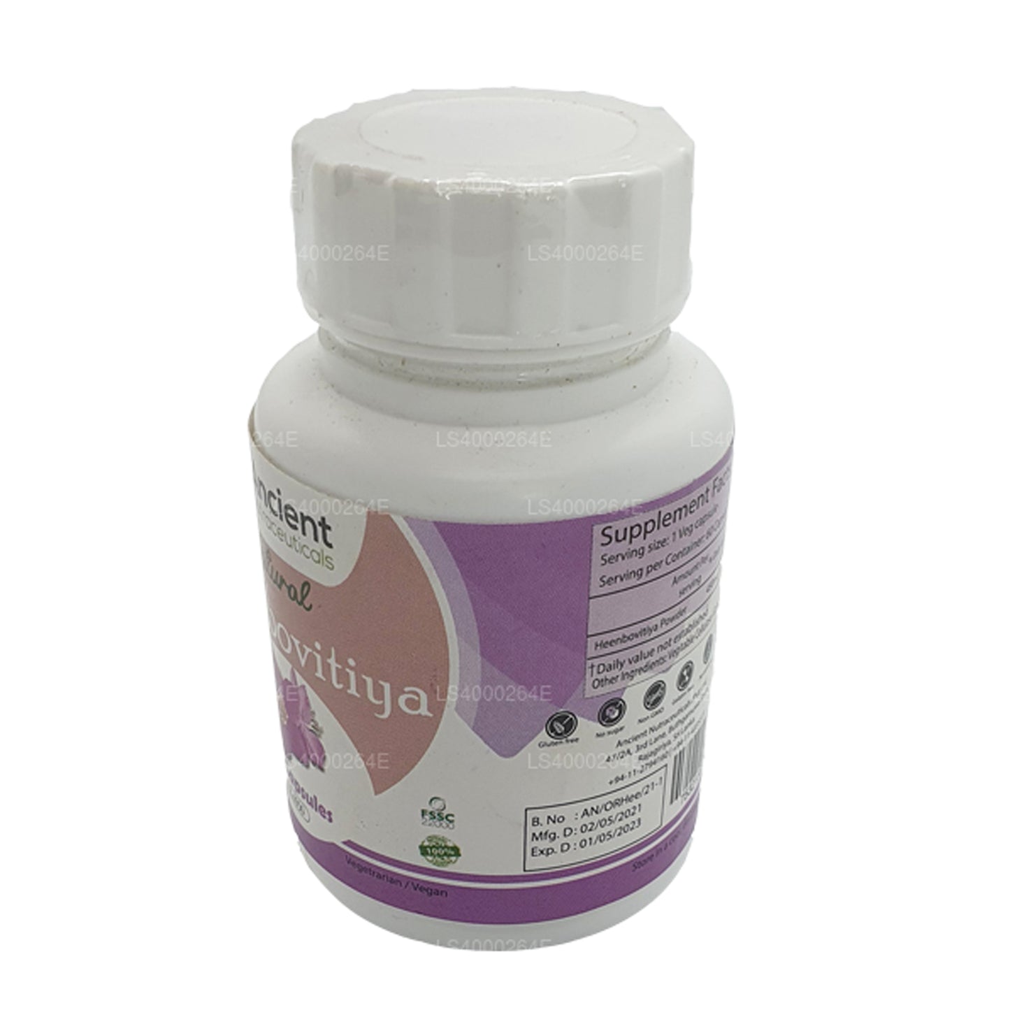 Ancient Nutraceuticals Bio Heen Bovitiya (60 g x 650 mg Gemüsekapseln)
