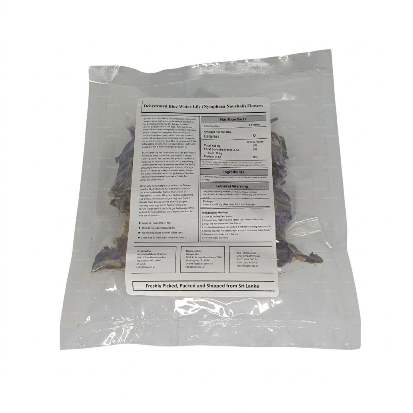 Lakpura® Dehydriert blaue Seerosenblüten
