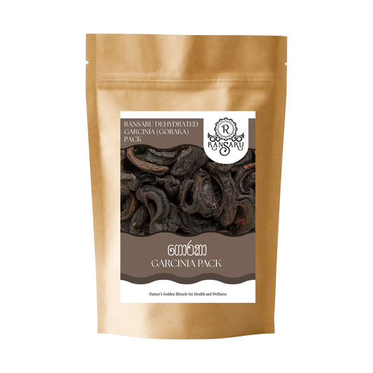 Ransaru-Packung mit dehydriertem Garcinia (Goraka). 