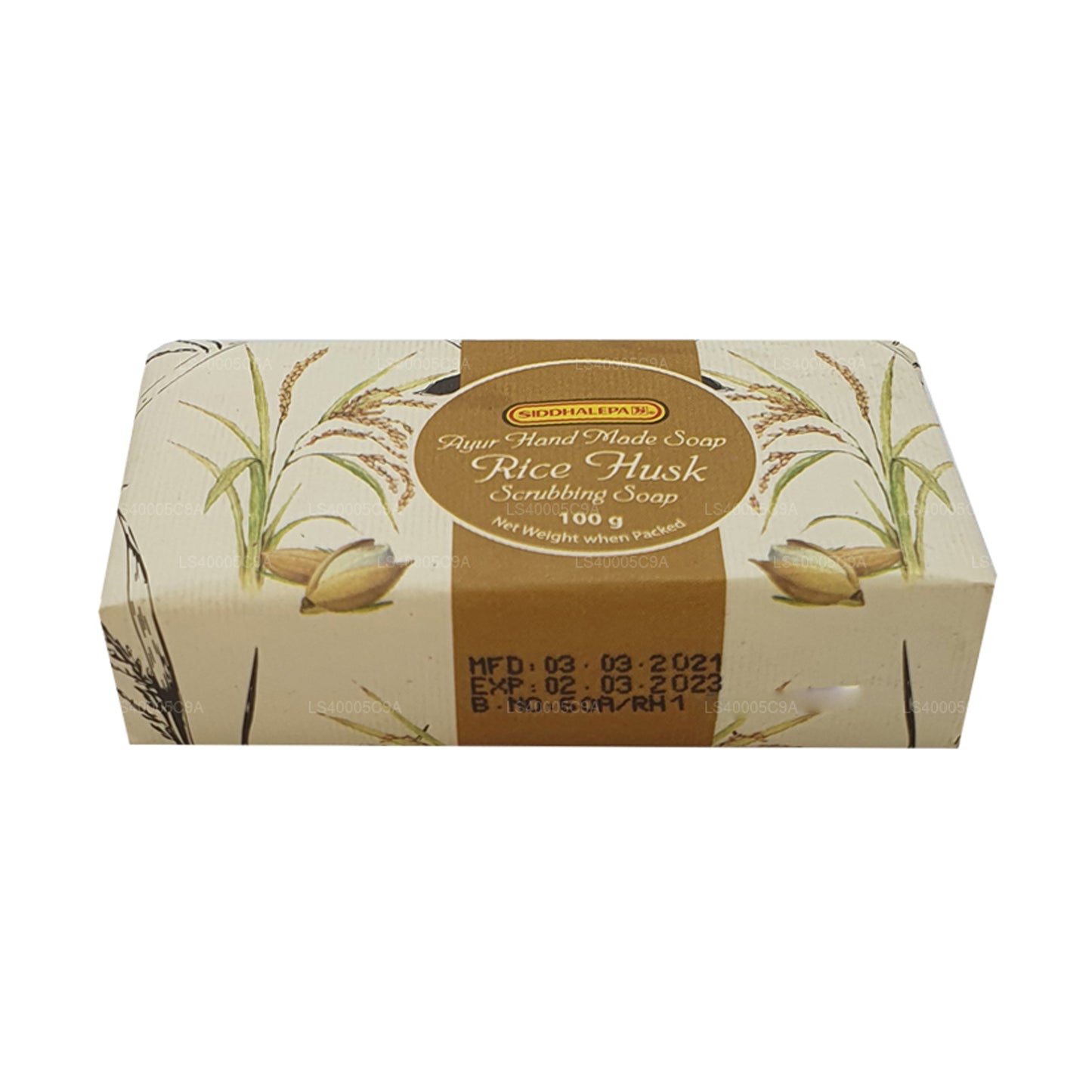 Siddhalepa Ayur handgemachte Reisschalen-Reinigungsseife (100 g)