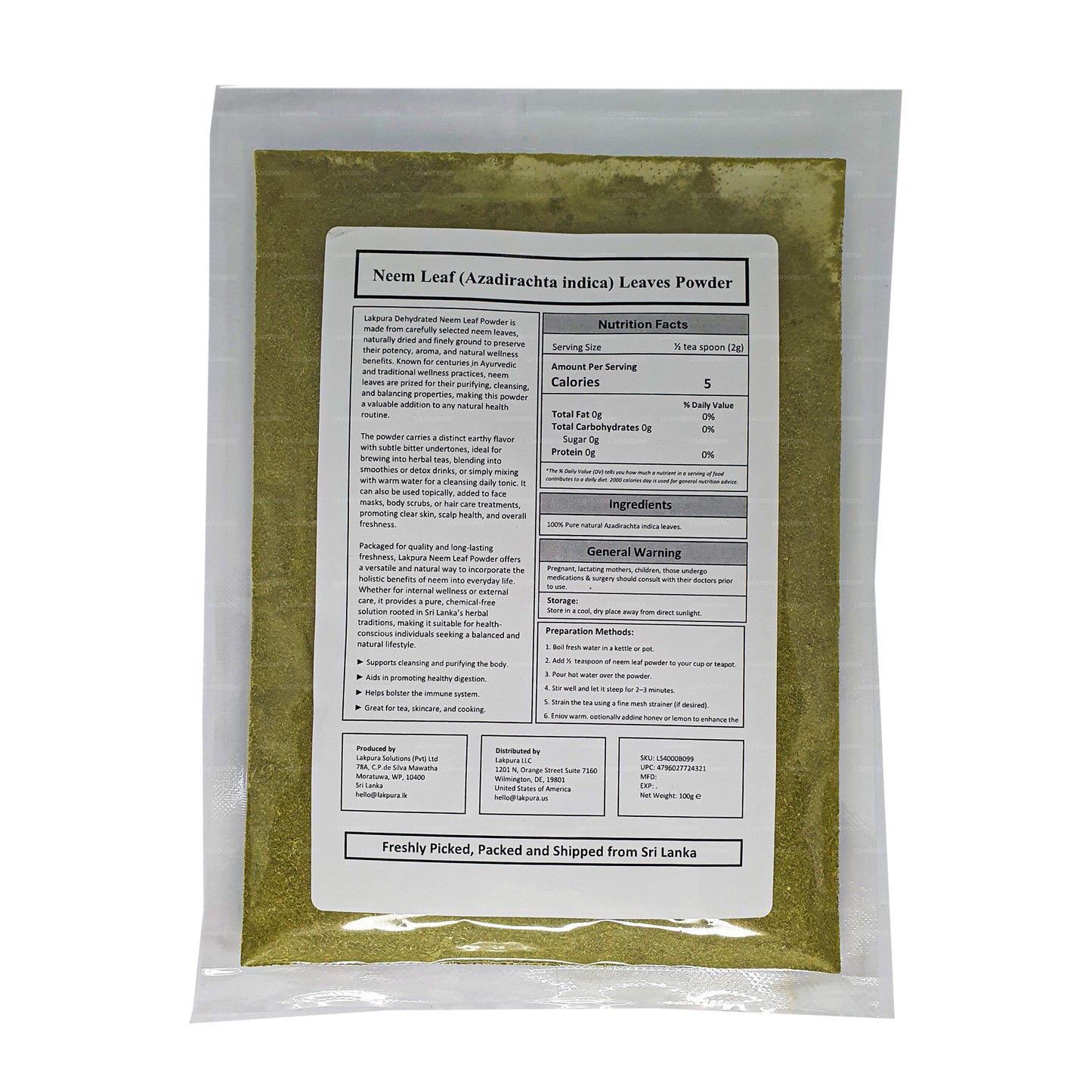Lakpura Neempulver (100 g)