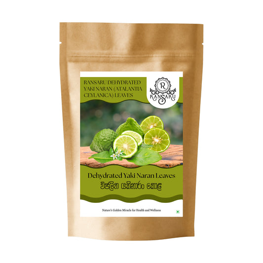 Ransaru dehydrierte Yaki Naran (Atalantia Ceylanica) Blätter (100g)