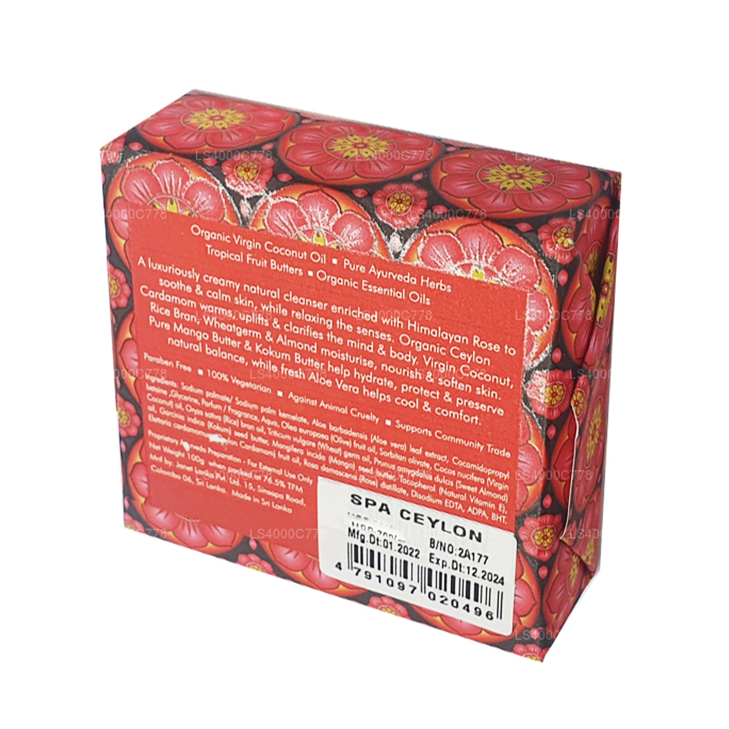 Spa Ceylon Cardamom Rose Luxusseife (100 g)
