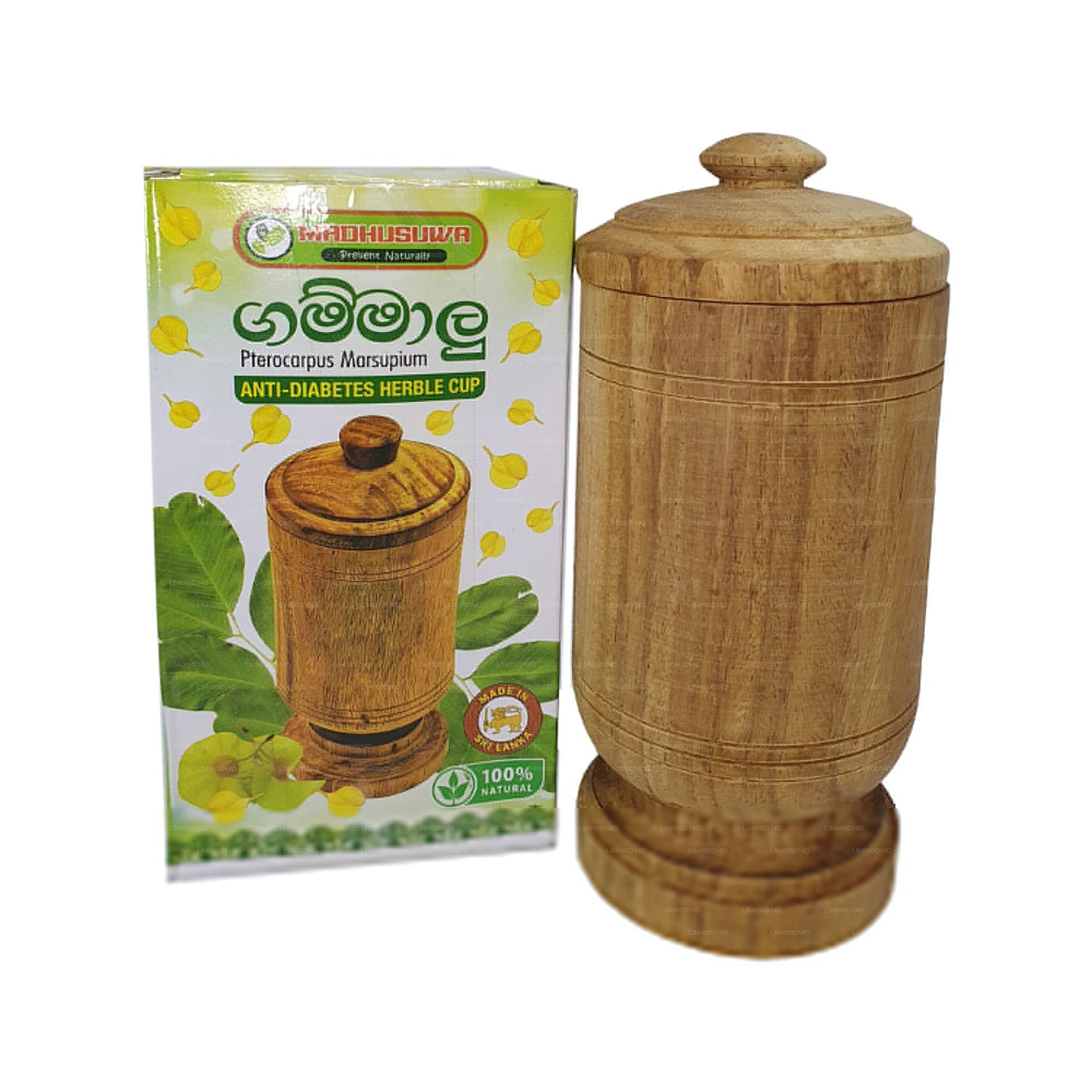 Madhusuwa Gammalu (Pterocarpus Marsupium) Antidiabetischer Kräuterbecher (150 ml)