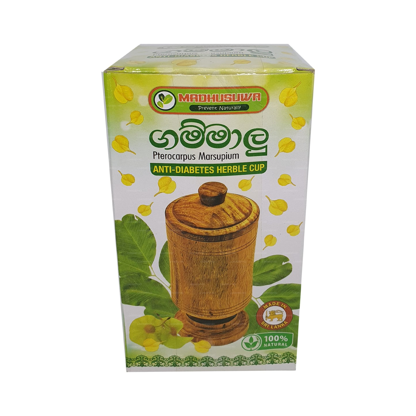 Madhusuwa Gammalu (Pterocarpus Marsupium) Antidiabetischer Kräuterbecher (150 ml)