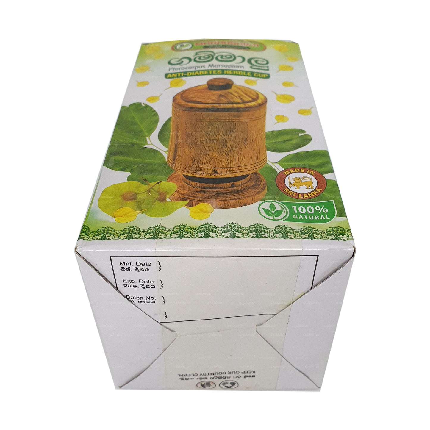 Madhusuwa Gammalu (Pterocarpus Marsupium) Antidiabetischer Kräuterbecher (150 ml)