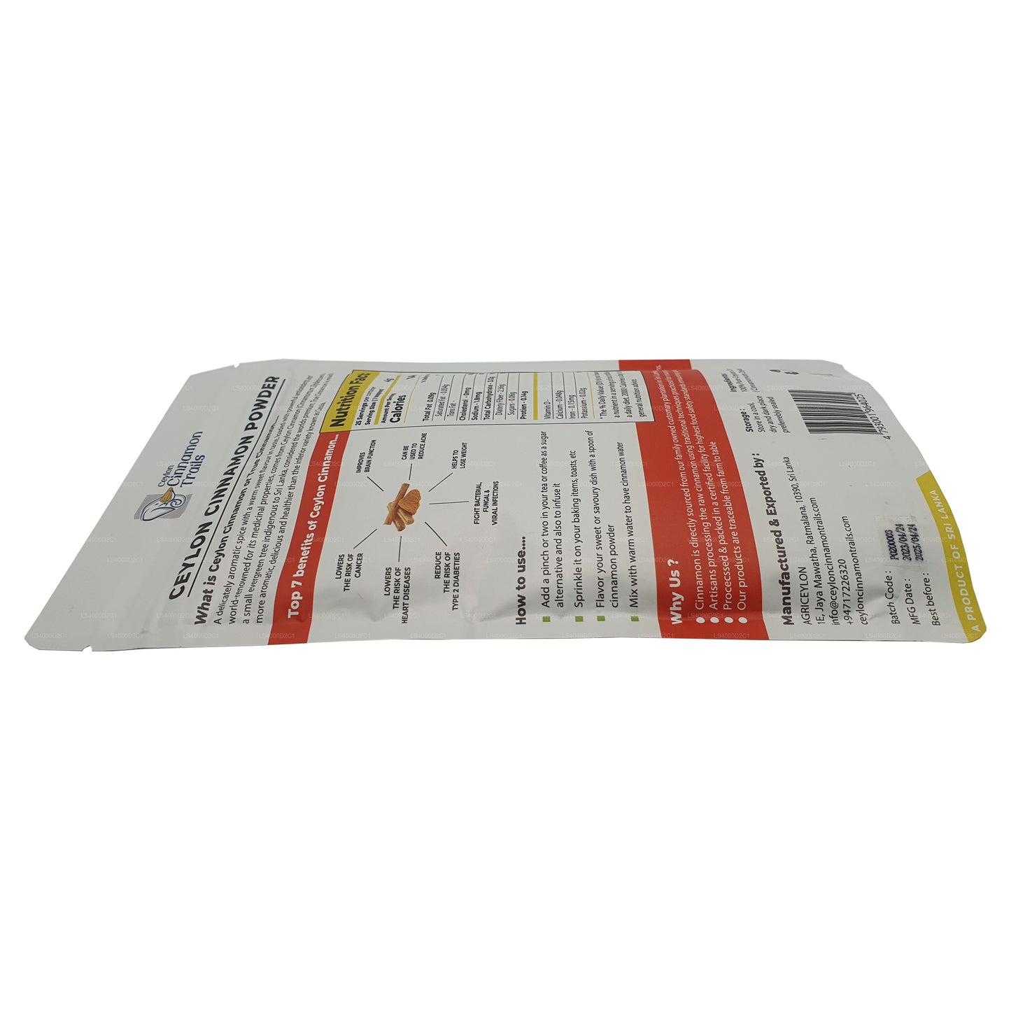 Ceylon Cinnamon Trails Zimtpulver (100 g)