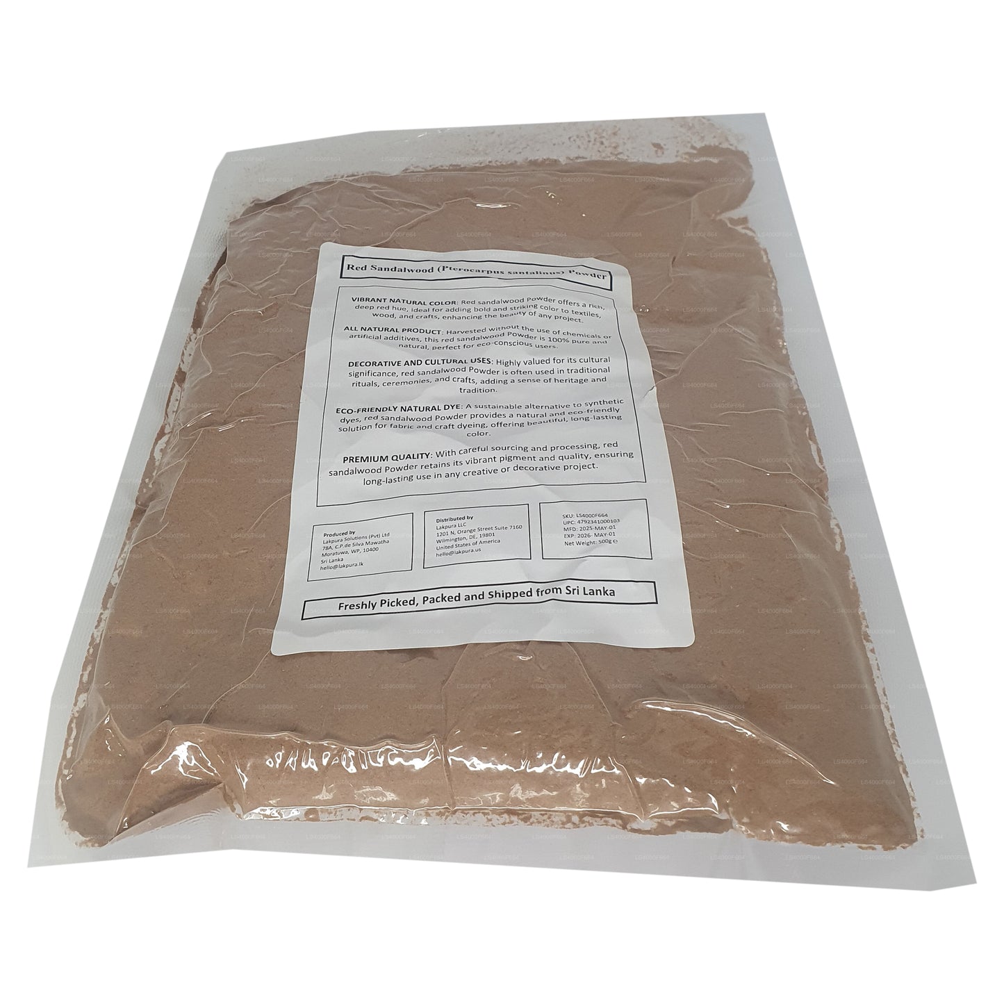 Lakpura Rotes Sandelholzpulver