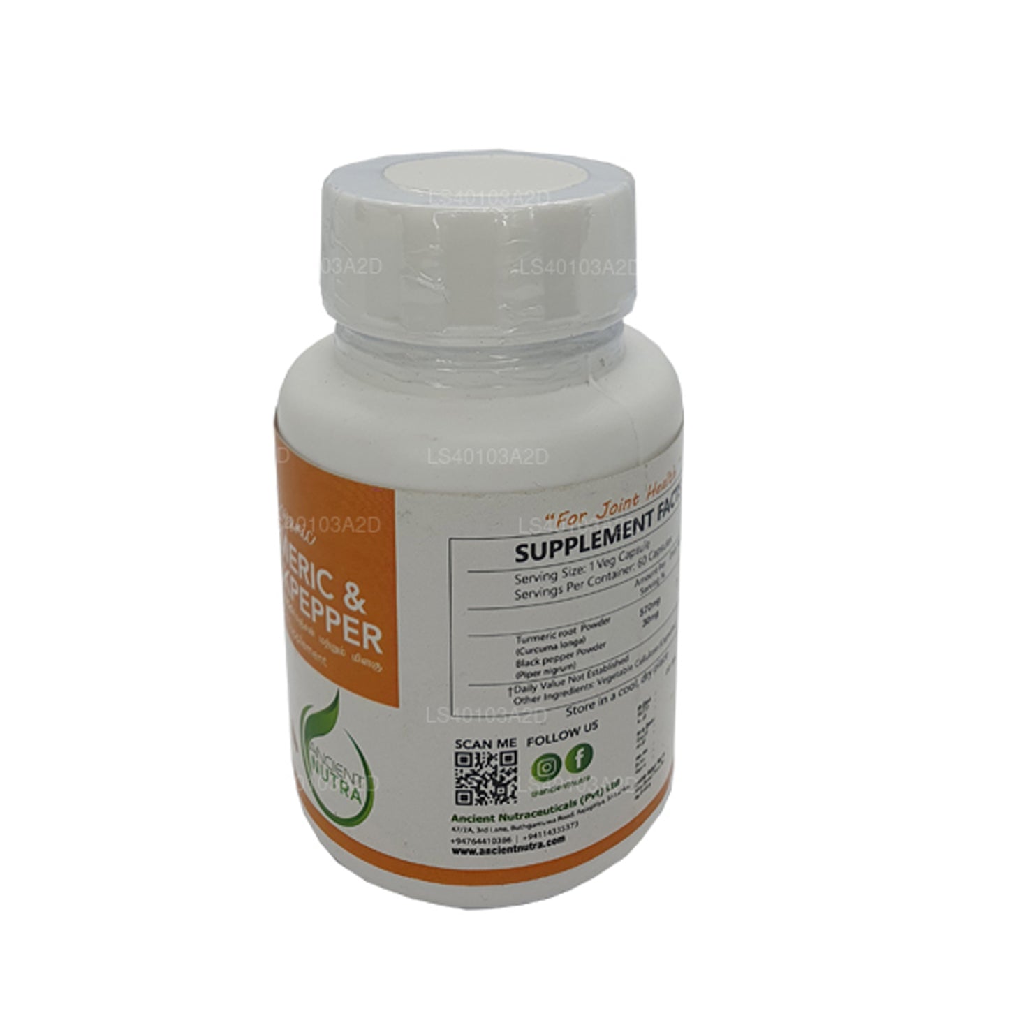 Ancient Nutra Kurkuma und schwarzer Pfeffer (60 Kapseln)