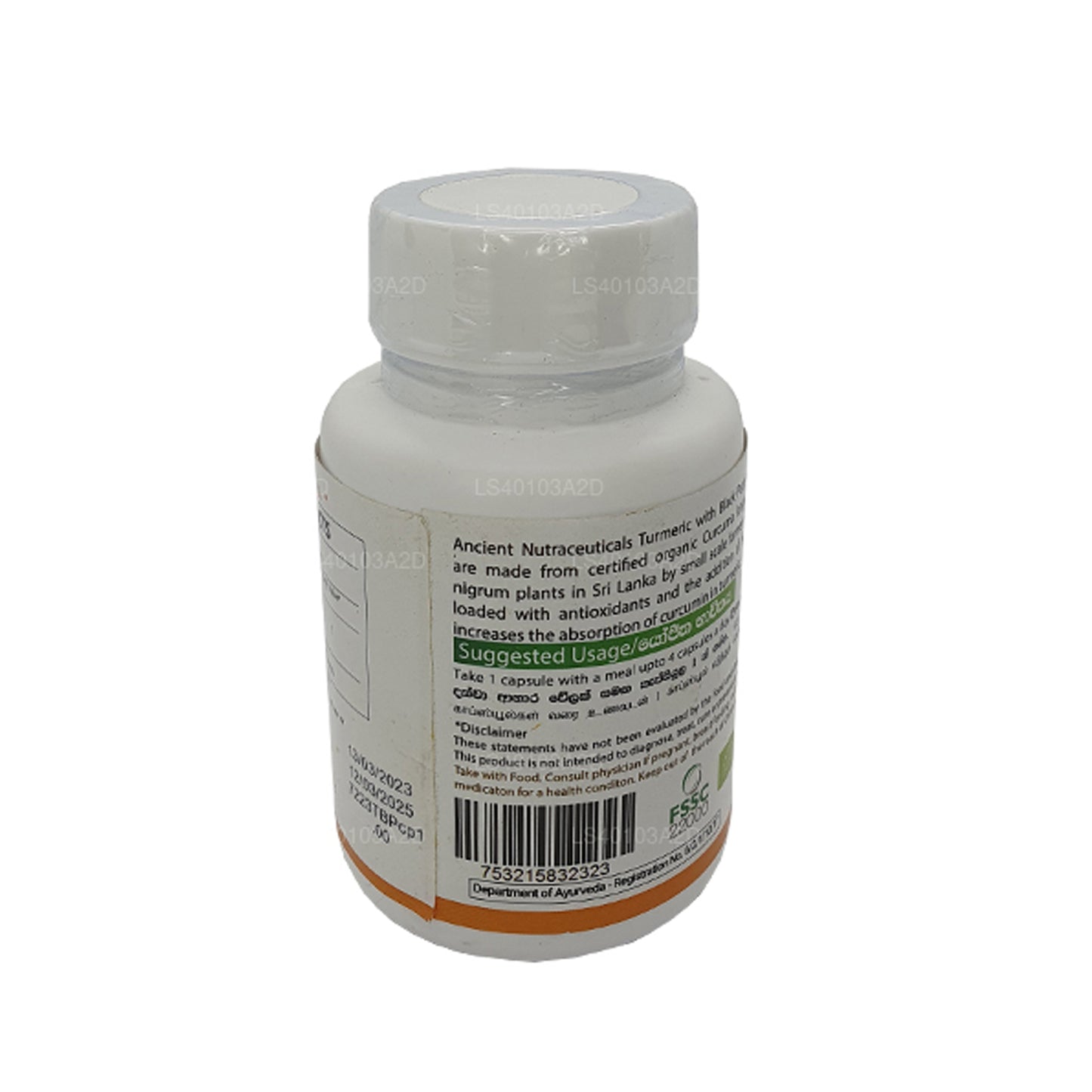 Ancient Nutra Kurkuma und schwarzer Pfeffer (60 Kapseln)