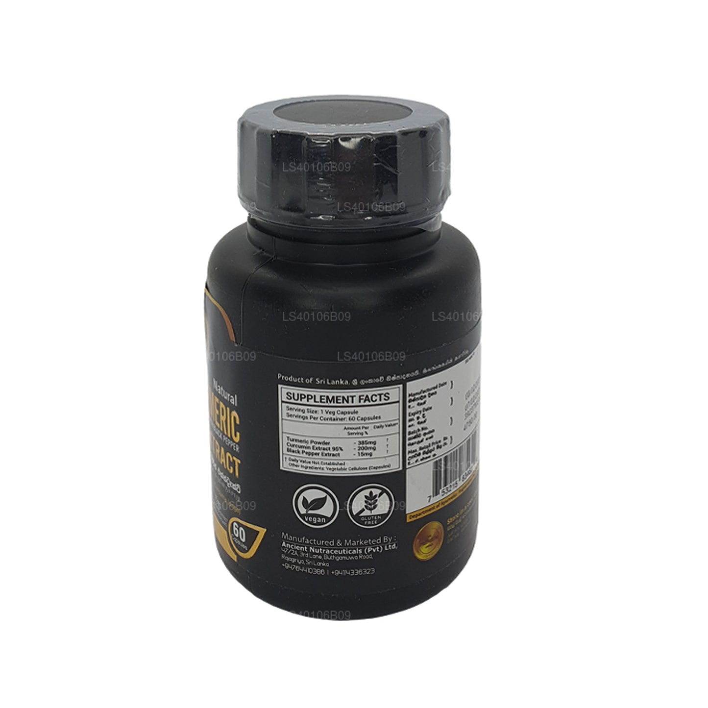 Ancient Nutra Kurkuma-Extrakt (60 Kapseln)