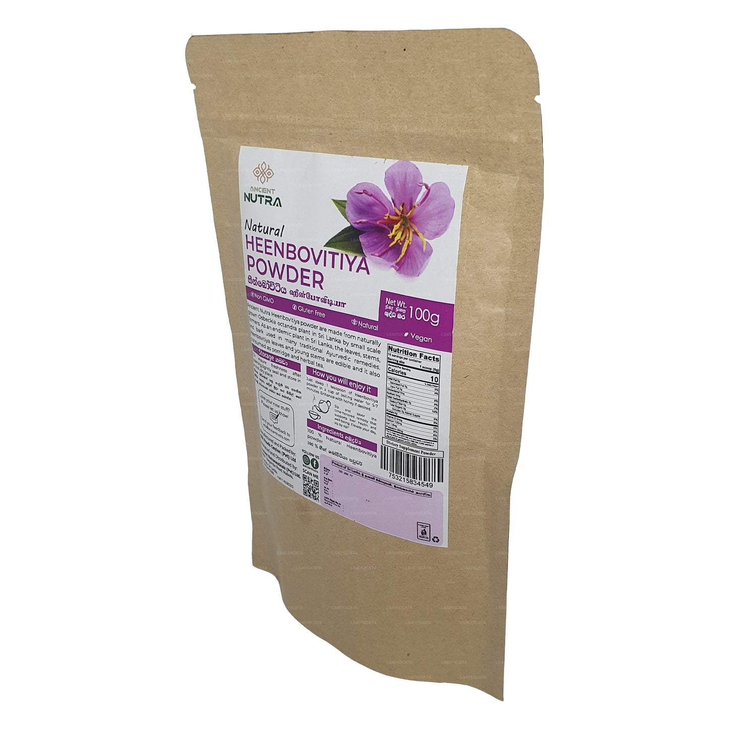 Uraltes Nutra Heenbovitiya-Pulver (100 g)