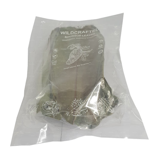 Lakpura® Wild gesammelte Stachelannone (Guanabana, Graviola, Guyabano) – getrocknete Blätter (ganz)