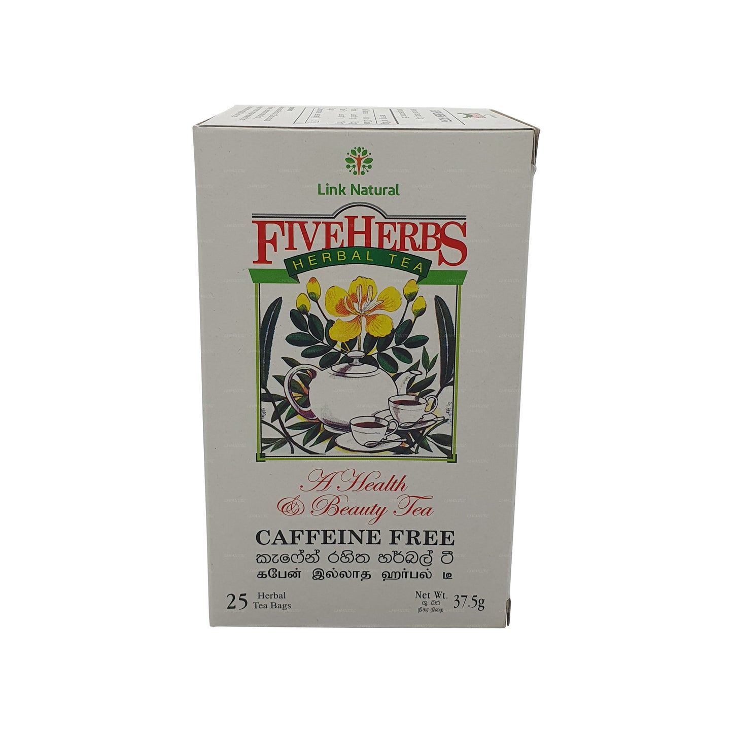 Link Natural Five Herbs Ayurveda-Kräutertee (37,5 g) 25 Teebeutel