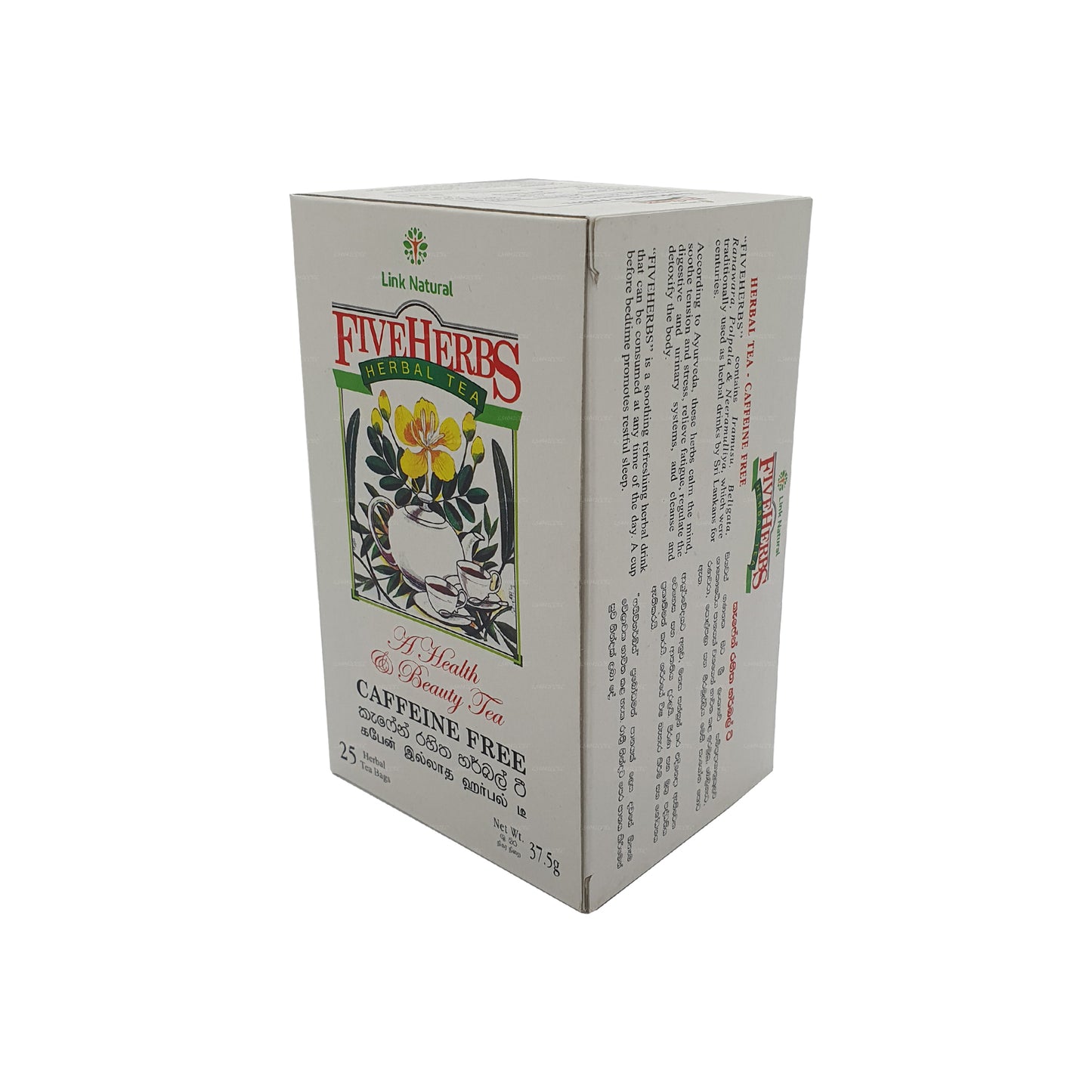 Link Natural Five Herbs Ayurveda-Kräutertee (37,5 g) 25 Teebeutel
