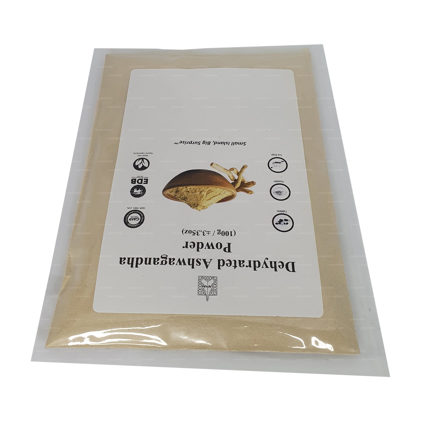 Lakpura dehydriertes Ashwagandha-Pulver (100 g)