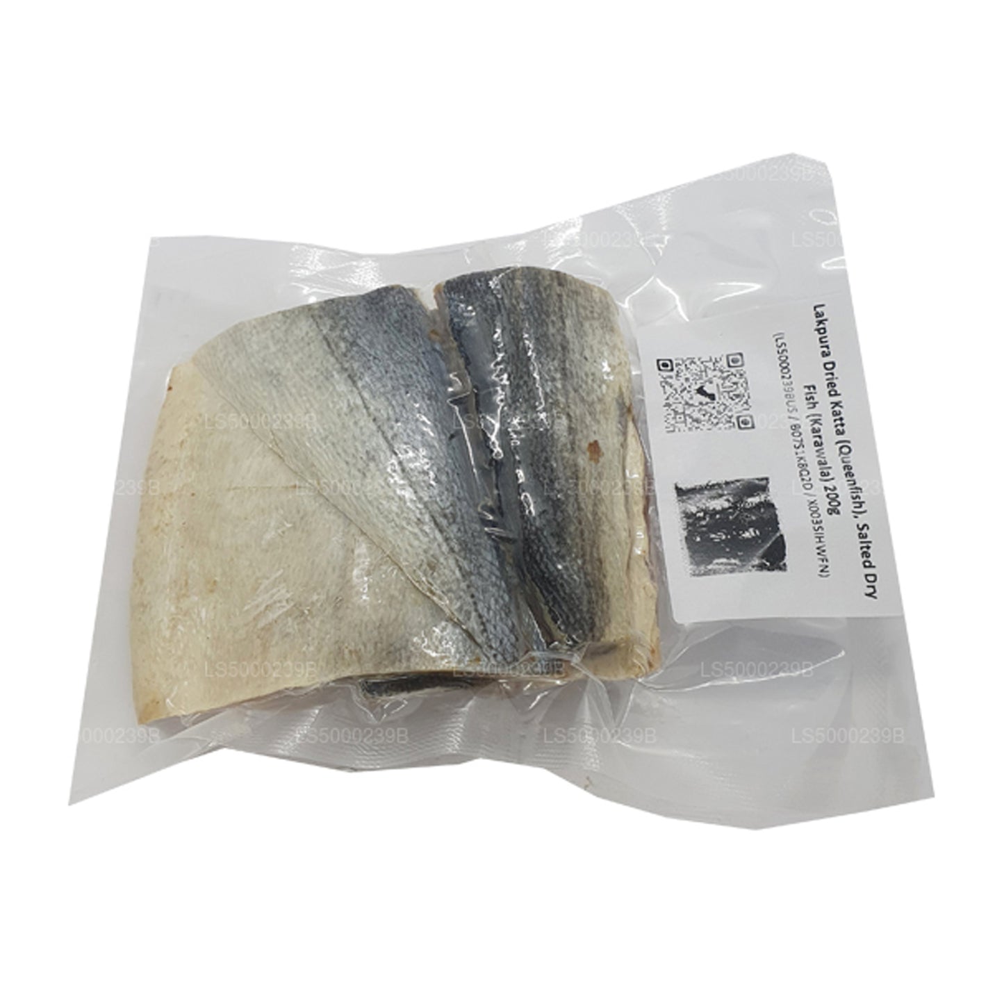 Lakpura getrockneter Katta (Queenfish) 200 g, gesalzener Trockenfisch (Karawala)
