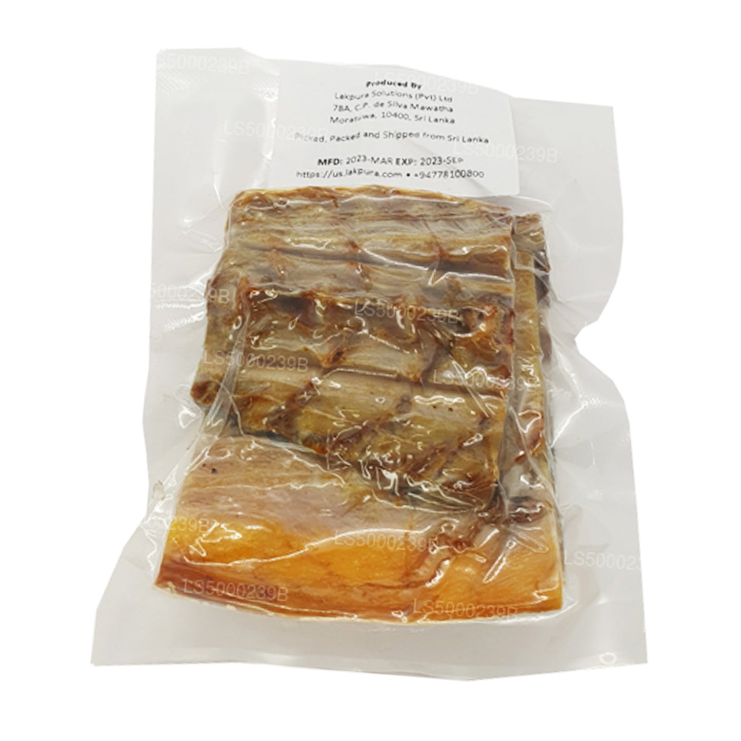 Lakpura getrockneter Katta (Queenfish) 200 g, gesalzener Trockenfisch (Karawala)