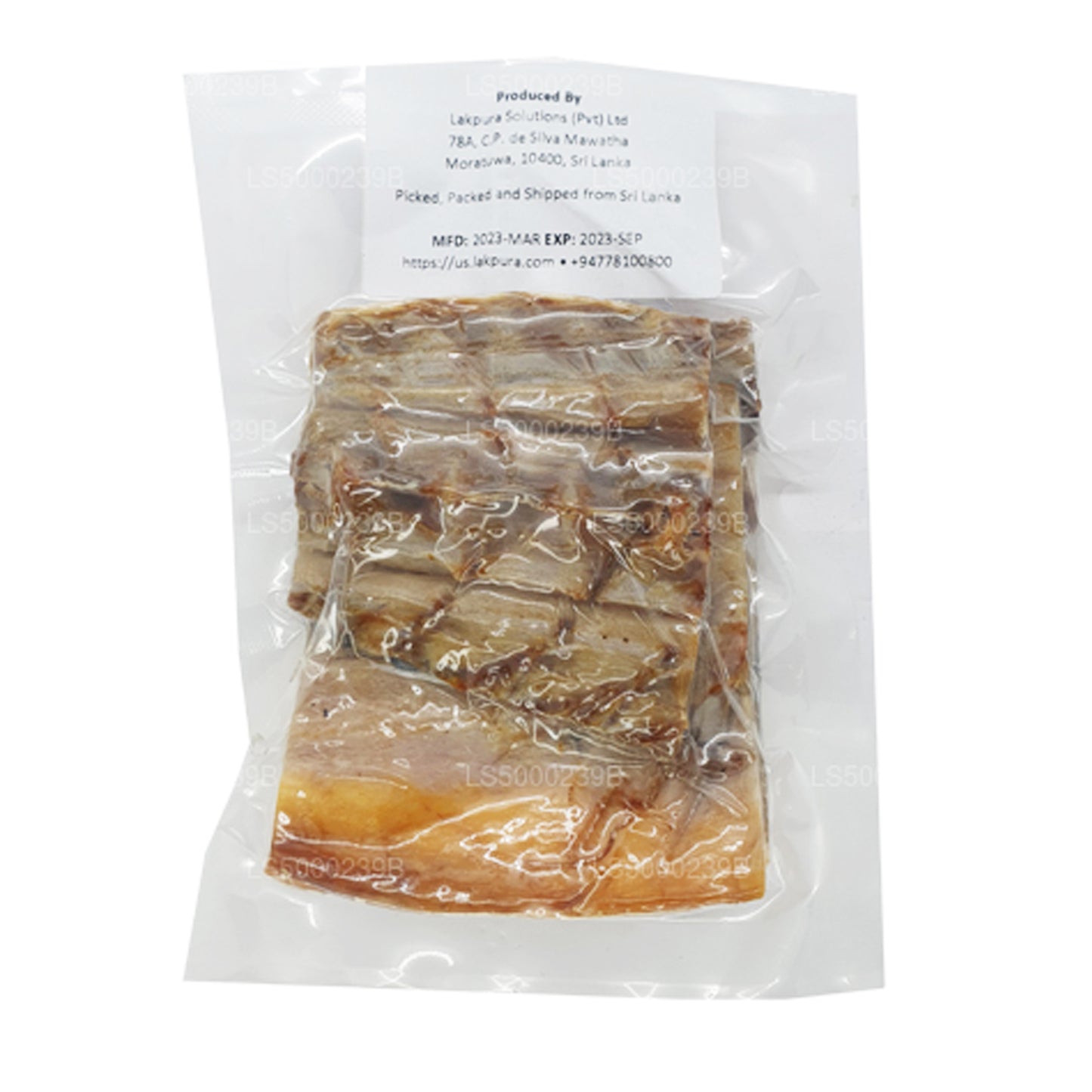 Lakpura getrockneter Katta (Queenfish) 200 g, gesalzener Trockenfisch (Karawala)