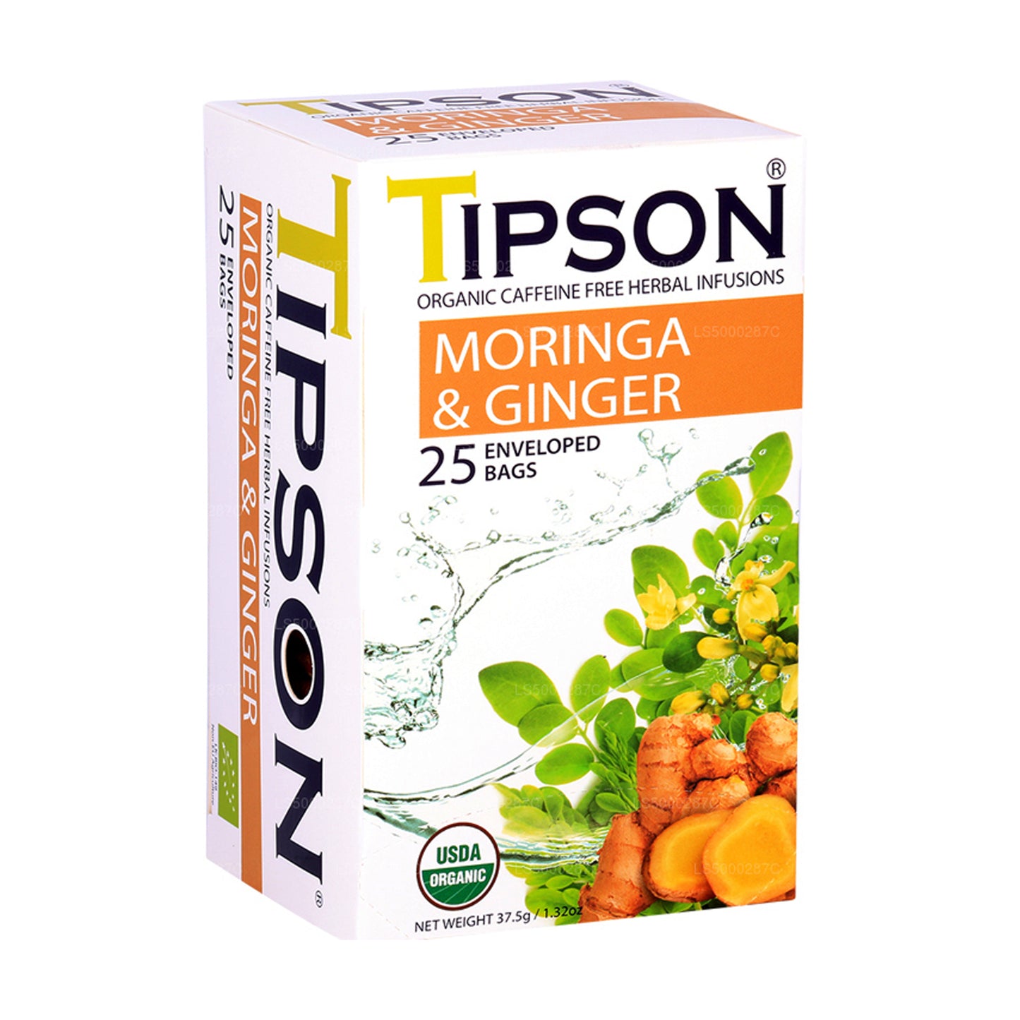 Tipson Tea Moringa &amp; Ingwer 25 umhüllte Teebeutel (37,5 g)