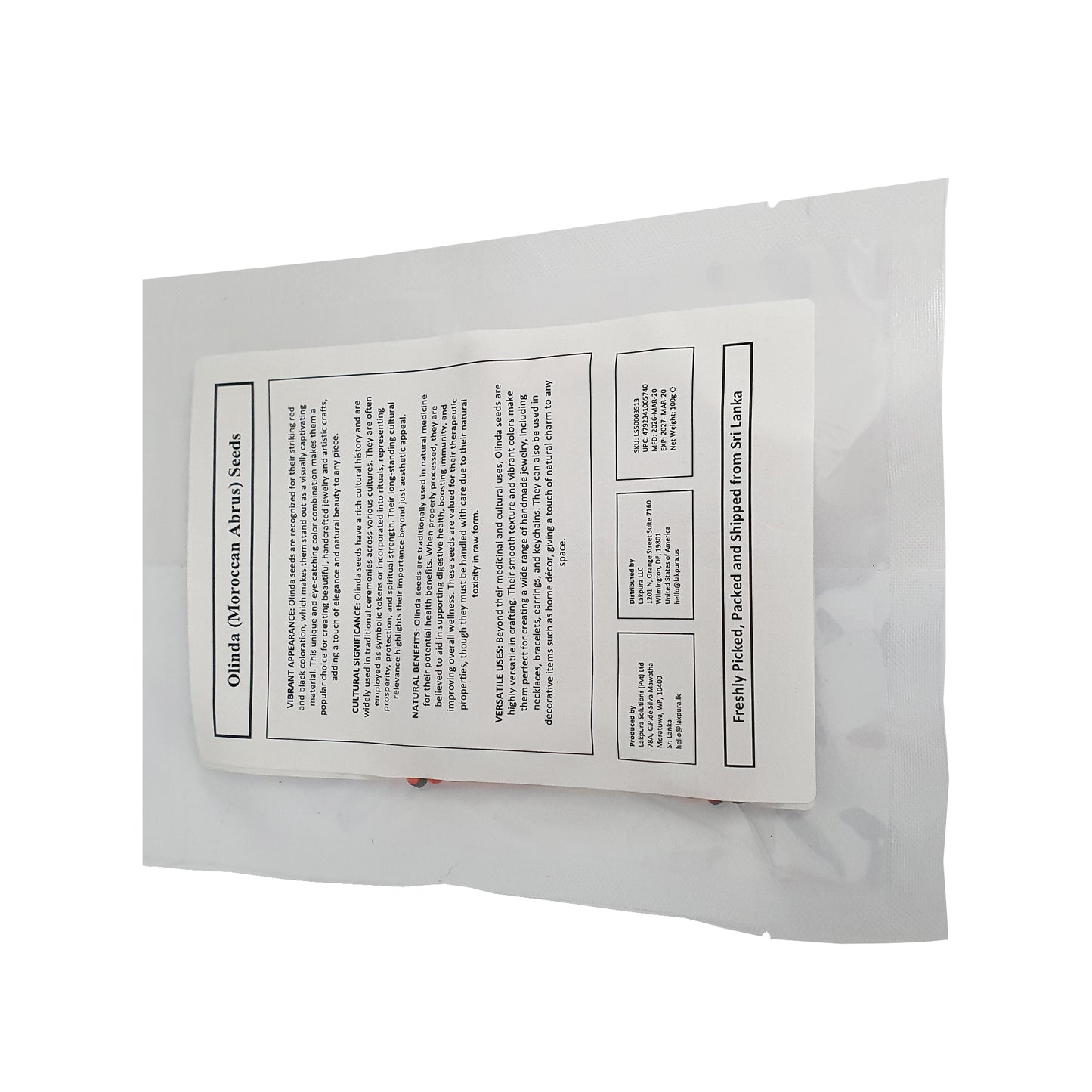 Lakpura® Samen von Olinda (marokkanischer Abrus)