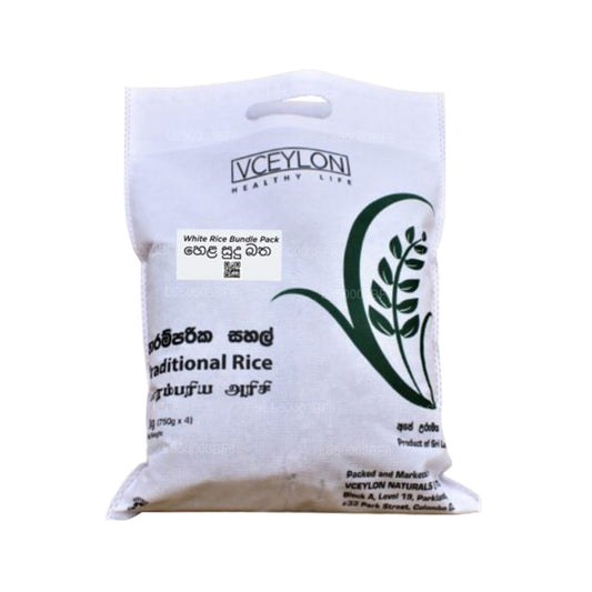 vCeylon Weißer Reisbündel (3 kg)