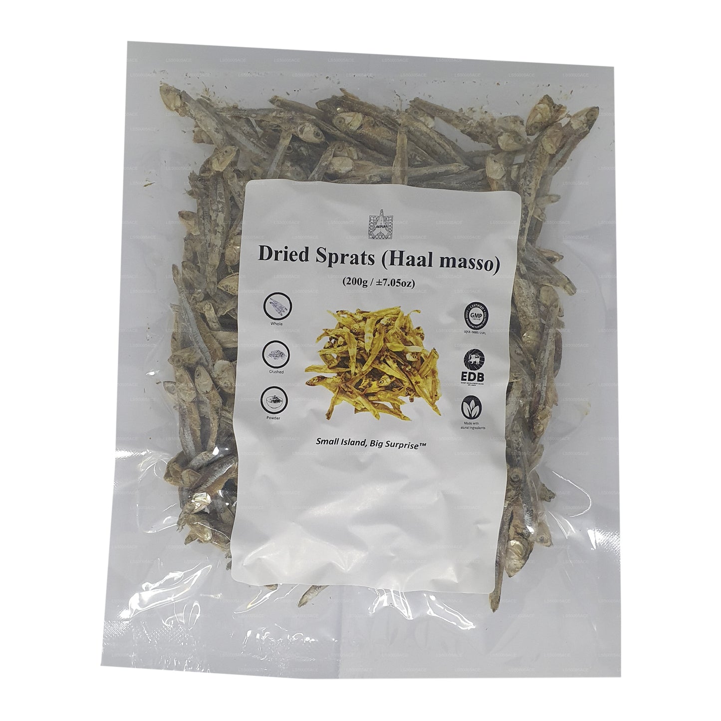 Lakpura getrocknete Sprotten (Haal Masso)